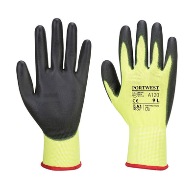 PU Palm Glove Yellow Black
