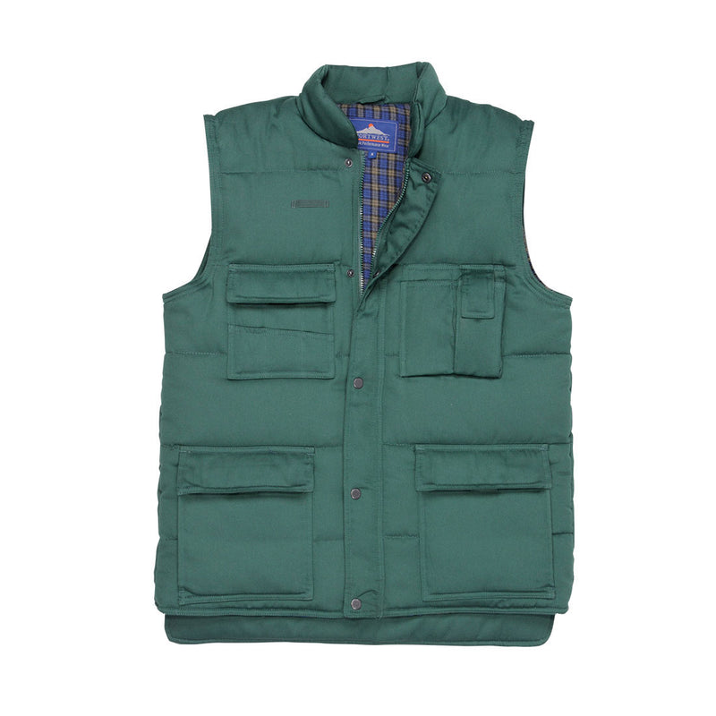 Shetland Bodywarmer Bottle Green