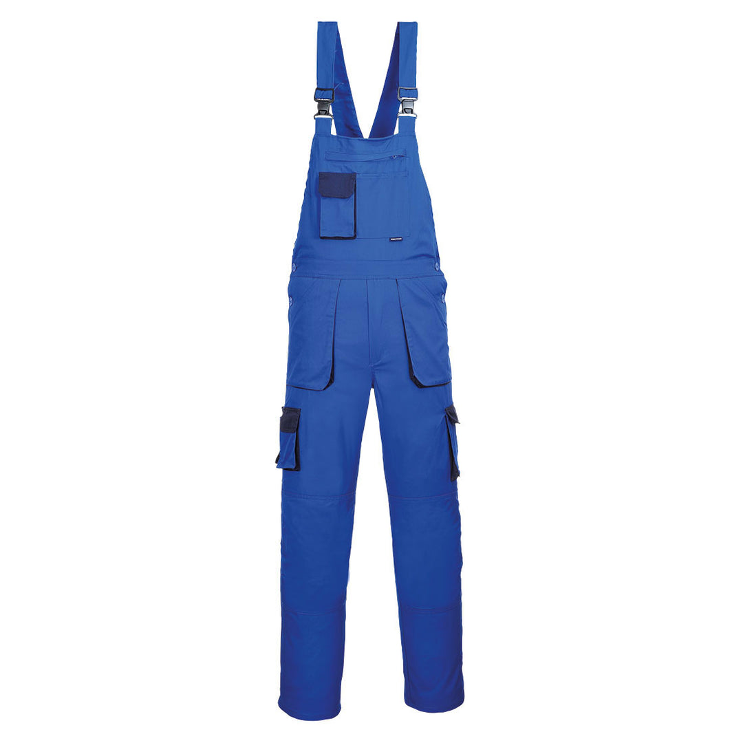 Texo Contrast Bib and Brace Royal blue