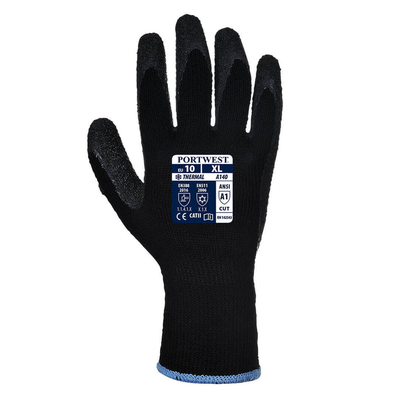 Thermal Grip Glove Latex Black