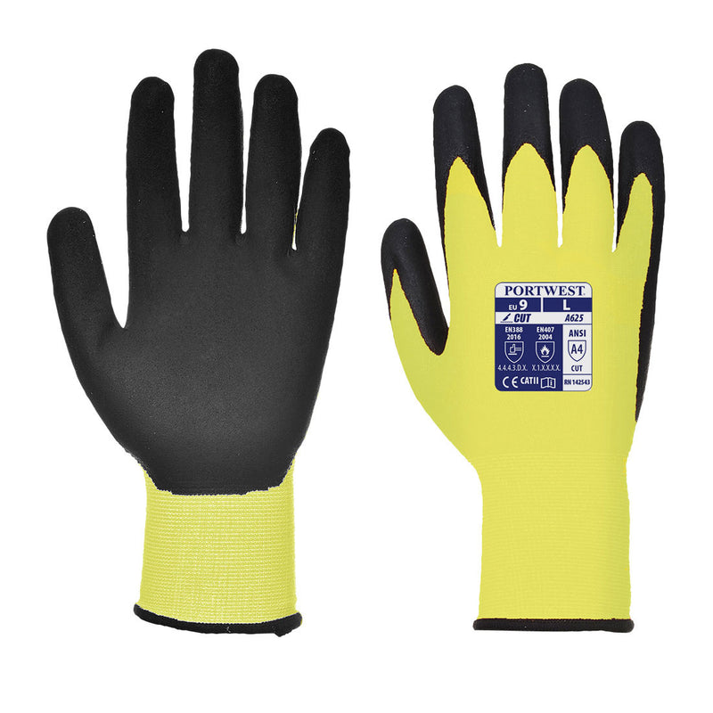 Vis Tex PU Cut Resistant Glove Yellow