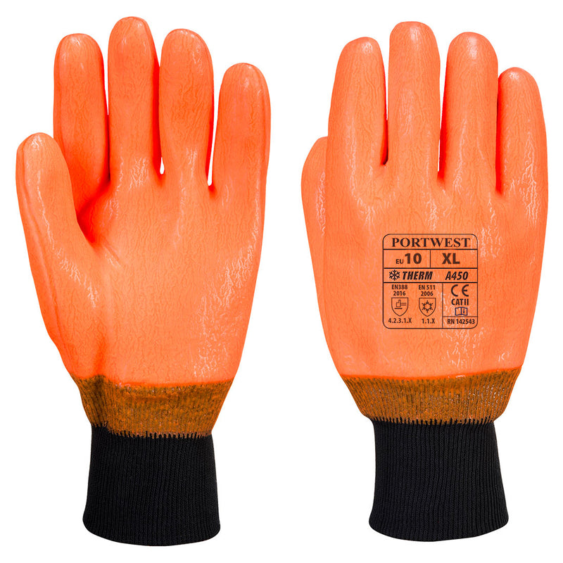 Weatherproof Hi Vis Gloves Orange