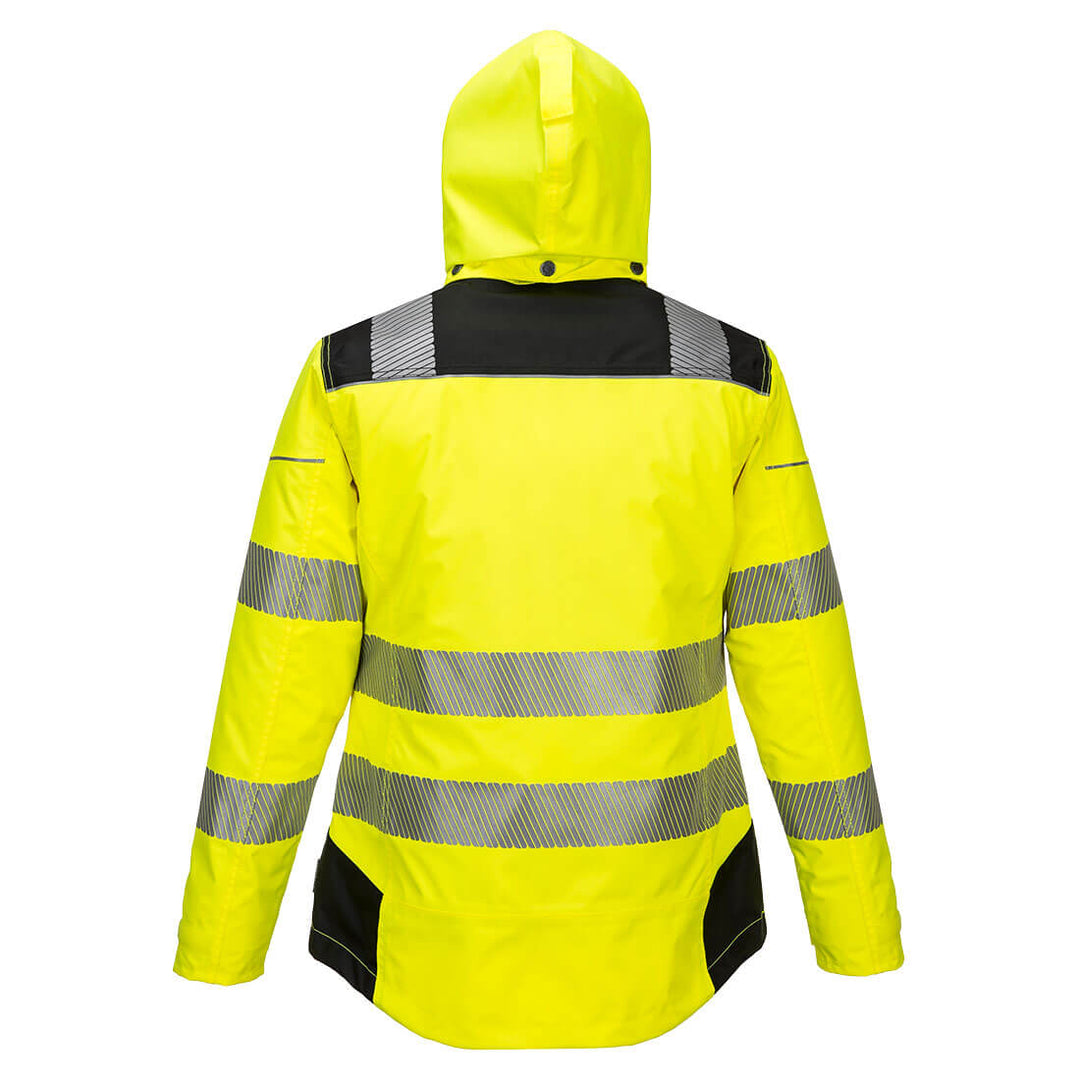 Women's Winter Jacket Yellow Black Reverse
