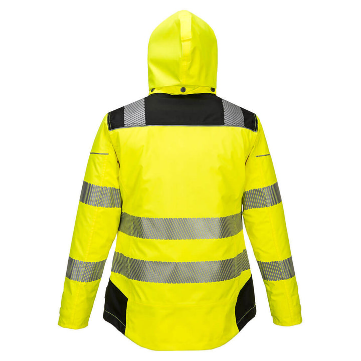 Women's Winter Jacket Yellow Black Reverse