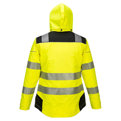 Women's Winter Jacket Yellow Black Reverse