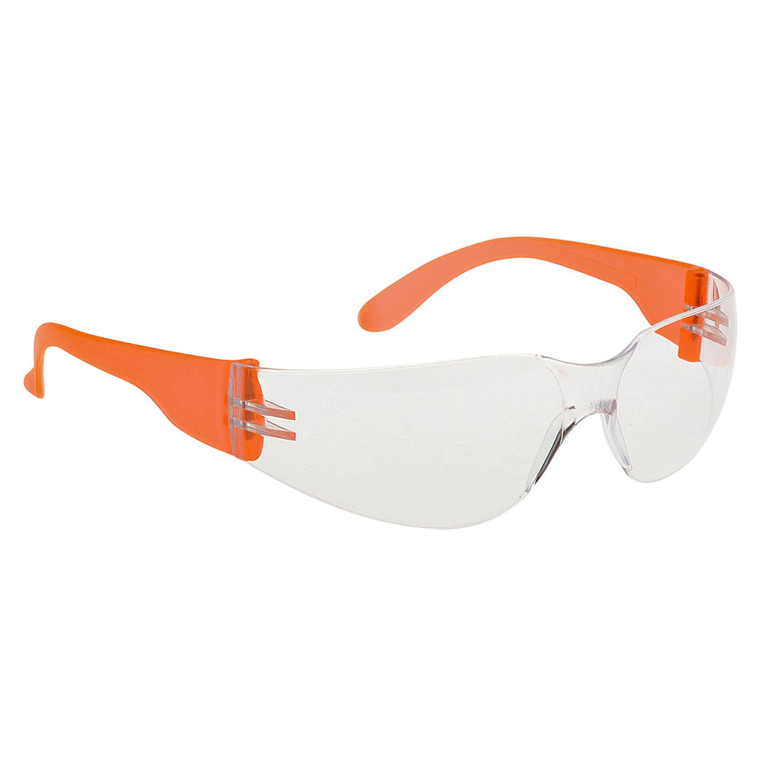 Wrap Around Spectacle Clear Orange