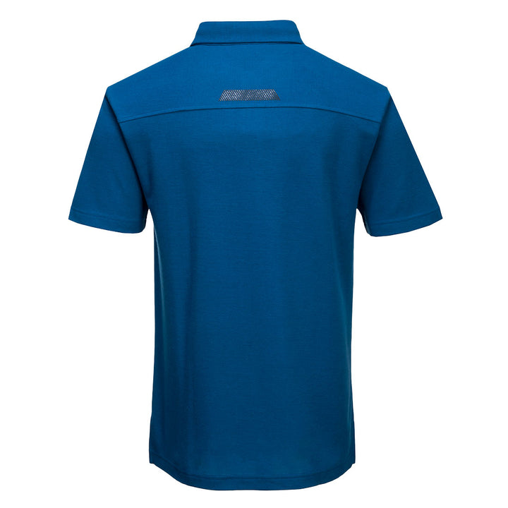 WX3 Polo Shirt Persian Blue Back